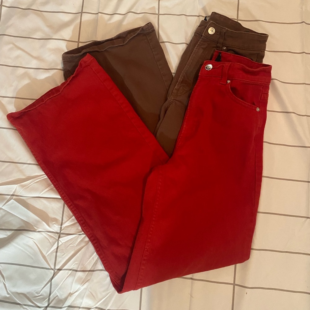 Bundle of H&M Divided Wide Leg Twill Pants Size 0